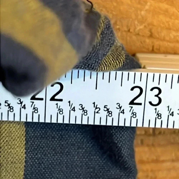 Mens large REI Cooperative Flannel‎ long sleeve button down blue yellow plaid - Picture 4 of 6